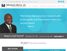 Tablet Screenshot of morrismoyejrbailbonding.com